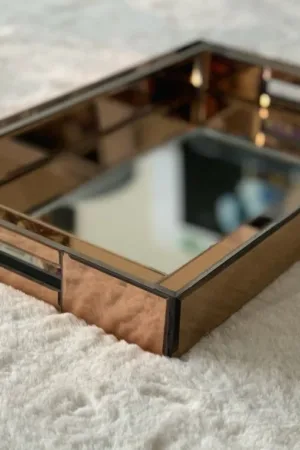 Dienblad Spiegel Brons