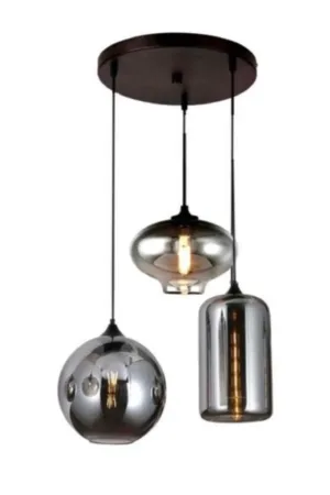 Hanglamp smoke glas 3 mix 2023