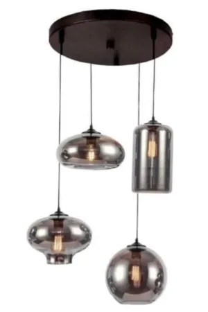 Hanglamp smoke glas 4 mix 2023