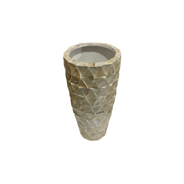 Schelpenvaas Mother Of Pearl Creme D50 H96 - Afbeelding 2