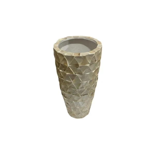 Schelpenvaas Mother Of Pearl Creme D50 H96 - Afbeelding 2