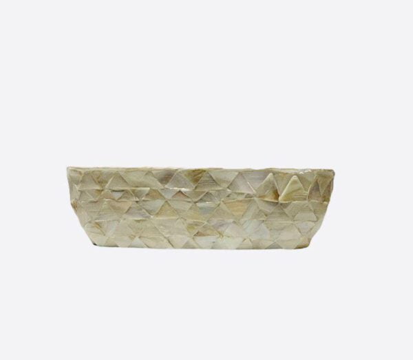 Schuit Mother Of Pearl Creme 60x15x18 - Afbeelding 2