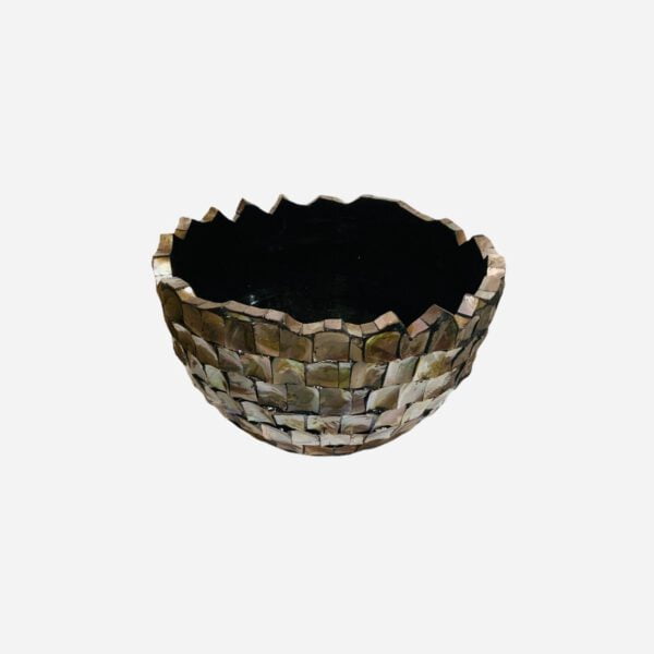 Bowl Mother Of Pearl Brown 60x60x33 - Afbeelding 2