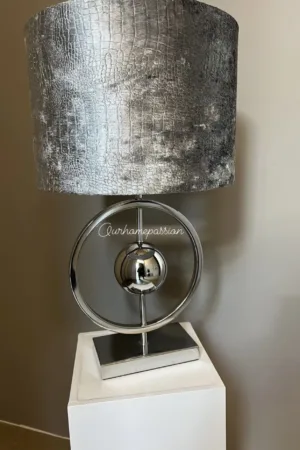 Eric kuster style ringlamp  zilver