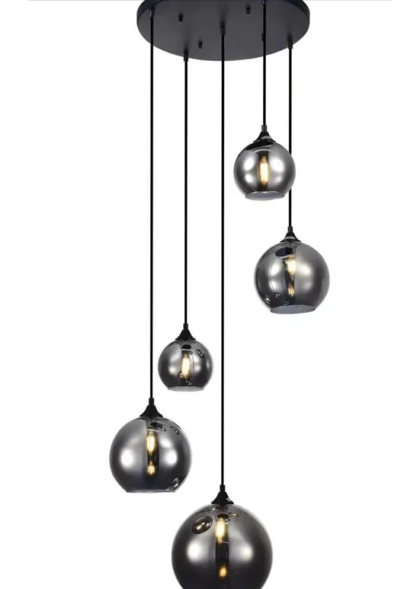 Hanglamp Smoke 5 Glas Mix 2023
