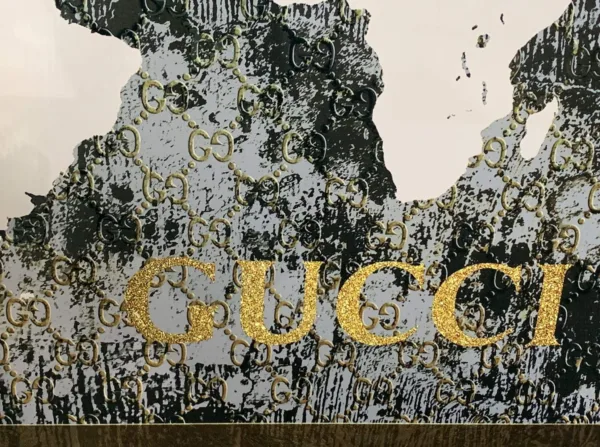 Gucci Wereldkaart 3D 80x120 - Afbeelding 3