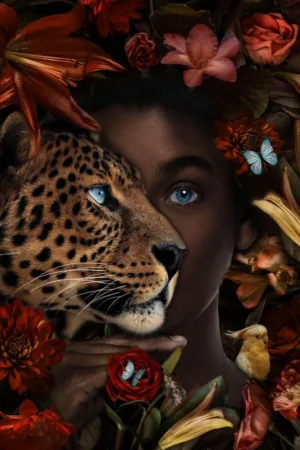 African Wild panther 80x60