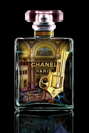 Chanel Parfum Fles Golden Revolver 80x60