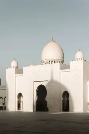 Abu Dhabi Moskee White Design 80x60
